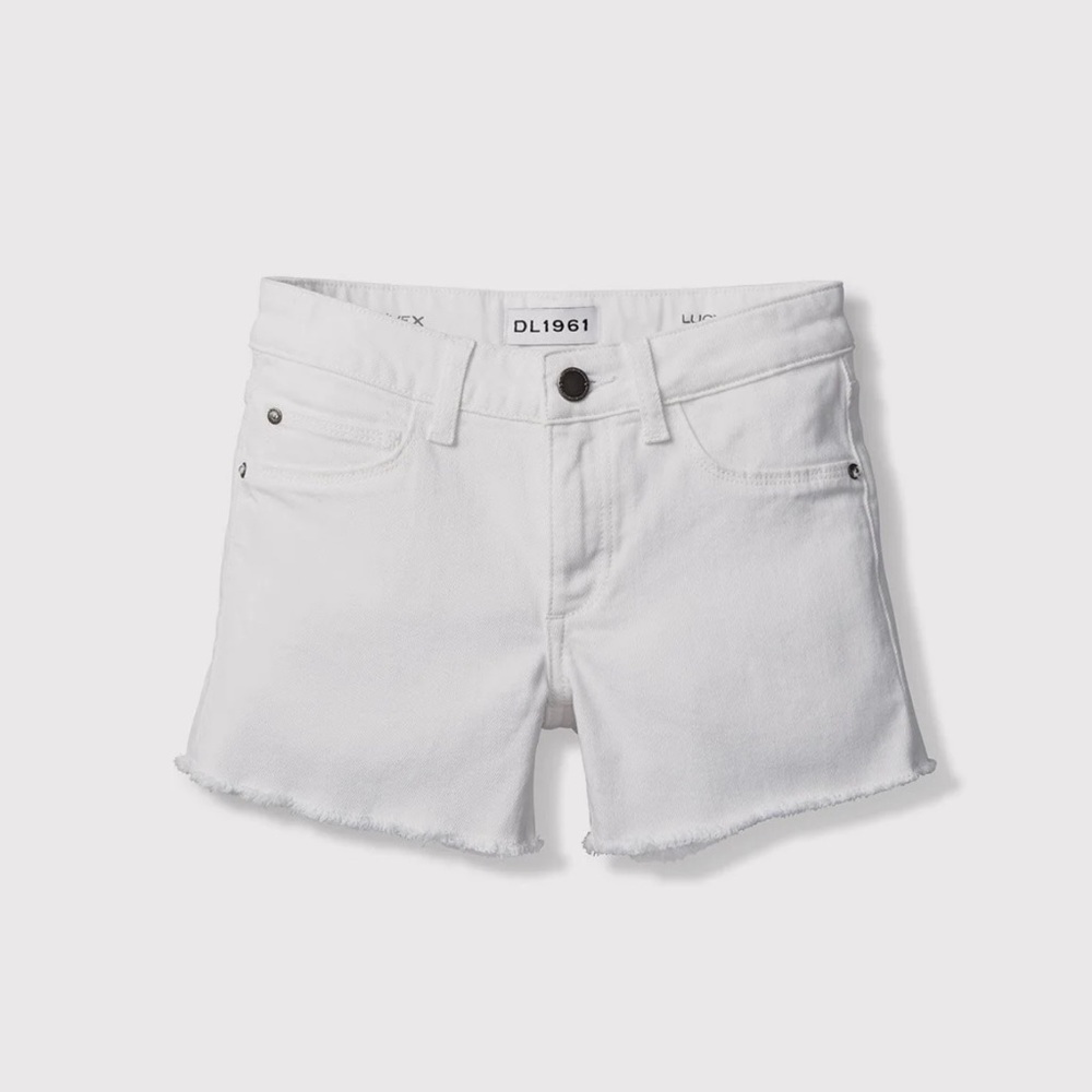 NWT DL1961 Girls Lucy cutoff shorts in Griffon (white) sz 10
